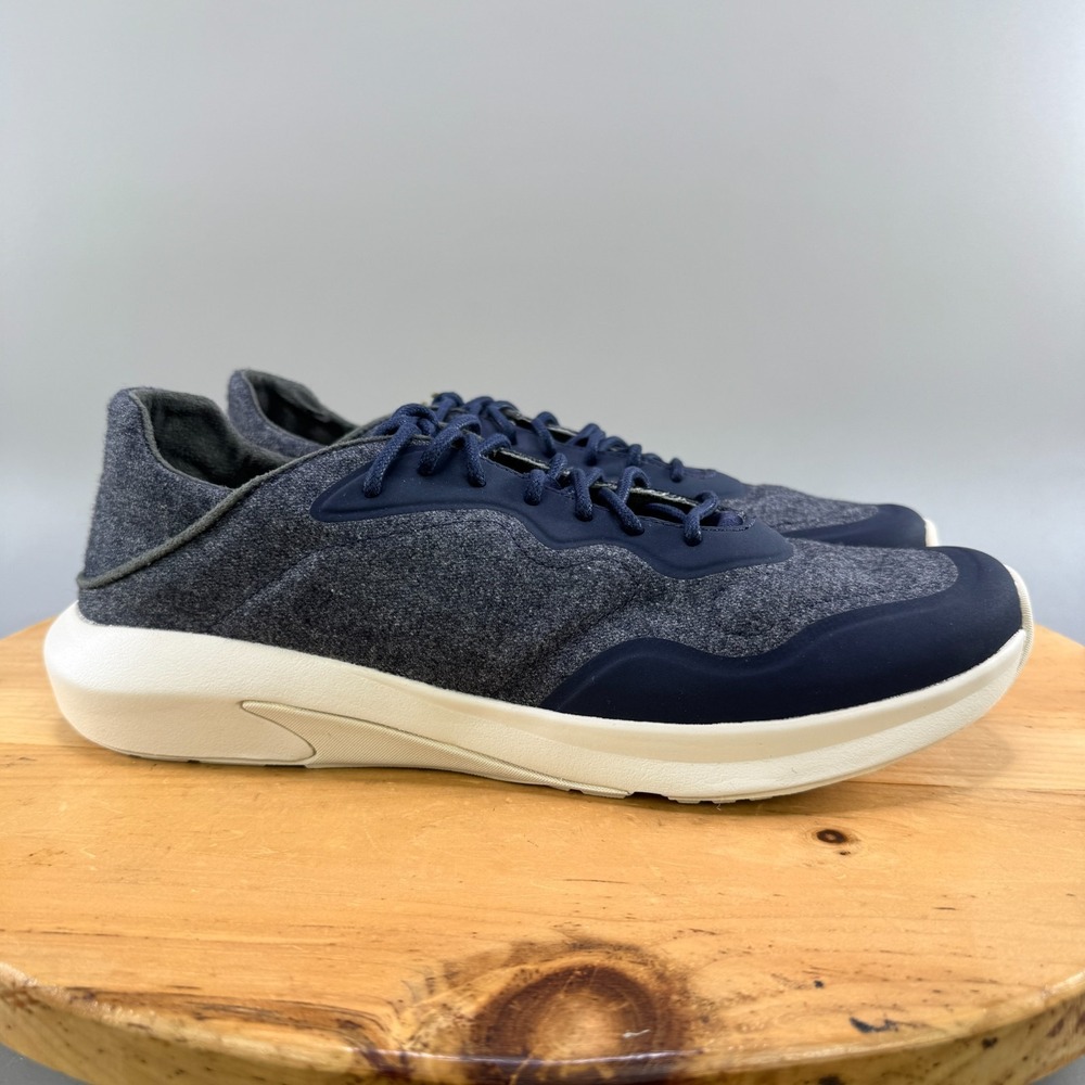 OluKai Koheo Hulu Men's Size 11 Shoes Navy‎ Blue Wool Convertible Sneakers NEW